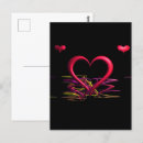 Search for fractals vertical postcards Black