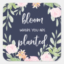 Search for bloom where you are planted stickers Pink