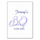 Search for elegant birthday party table cards 10 20 30 40