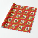 Search for golden wrapping paper Santa claus