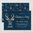 Search for navy gold christmas invitations Modern