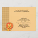 Search for lion birth announcement cards Its a boy