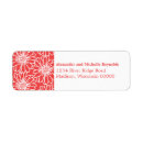 Search for red daisy return address labels Floral