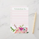 Search for lined floral stationery paper Pink