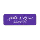 Search for royal purple return address labels Elegant