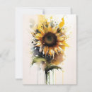 Search for sunflower holiday cards Watercolor