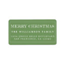 Search for meadow return address labels Green and white