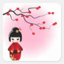 Search for japanese kokeshi doll stickers Cute