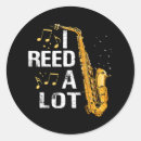 Search for funny saxophone stickers Music