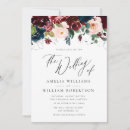 Search for burgundy black wedding invitations Botanical