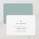Recherche de coeur vert invitations Minimaliste
