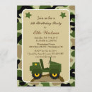 Search for camo party invitations Army