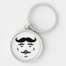 Search for cool moustaches keychains White