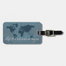Search for adventure begins luggage tags Motivational