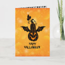 Search for orange halloween cards Bat