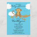 Search for sweet monkeys invitations Cute