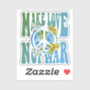 Search for peace sign symbol stickers Retro