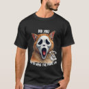 Search for screaming cat tshirts Scary