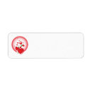 Search for round circle return address labels Red
