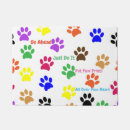 Search for dog paw print doormats Animals