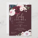 Search for navy burgundy baby shower invitations Elegant