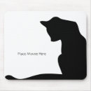 Recherche de silhouettes chat tapis souris Noir