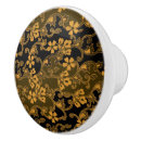 Recherche de noir or et boutons et poignées de porte Floral