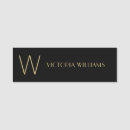 Search for minimalist name tags Black