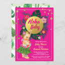 Search for luau baby girl shower invitations Pink