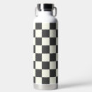 Search for black and white checkered water bottles Checks