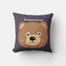Recherche de ours brun coussins Dessin
