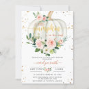 Search for pink gold pumpkin invitations Girl