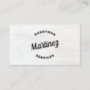 Search for rustic wood background business cards Handyman