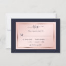 Search for navy and rose gold rsvp cards Script