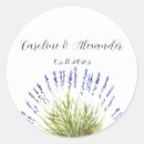 Search for lavender flower wedding stickers Country