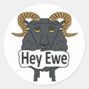 Search for ewe pun stickers Sheep