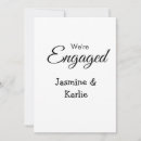 Search for we are engaged invitations She said yes