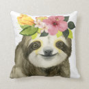 Search for cute sloth pillows Watercolor