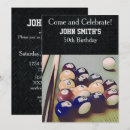 Search for billiard birthday invitations Sports