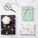 Search for pink flamingo christmas wrapping paper Winter