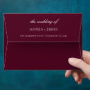 Search for burgundy wedding envelopes Classic