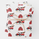 Search for red tractor wrapping paper Kids