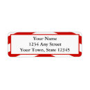 Search for modern chevron return address labels White