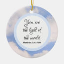 Search for light of the world ornaments Christian