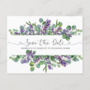 Search for lavender save the date postcards Watercolor