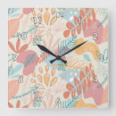 Recherche de dessin abstrait horloges Floral