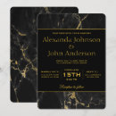 Search for black marble wedding invitations Gold