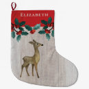Search for deer christmas stockings Rustic