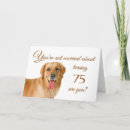 Search for funny 75th birthday cards Dog