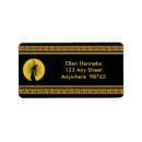 Search for flapper return address labels Roaring 20s